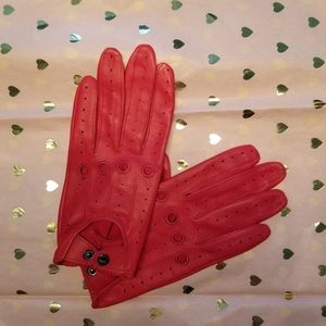 Faux Leather Driving Gloves